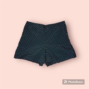 Tory Burch Tilda Polka-dot Silk Shorts, Size 2